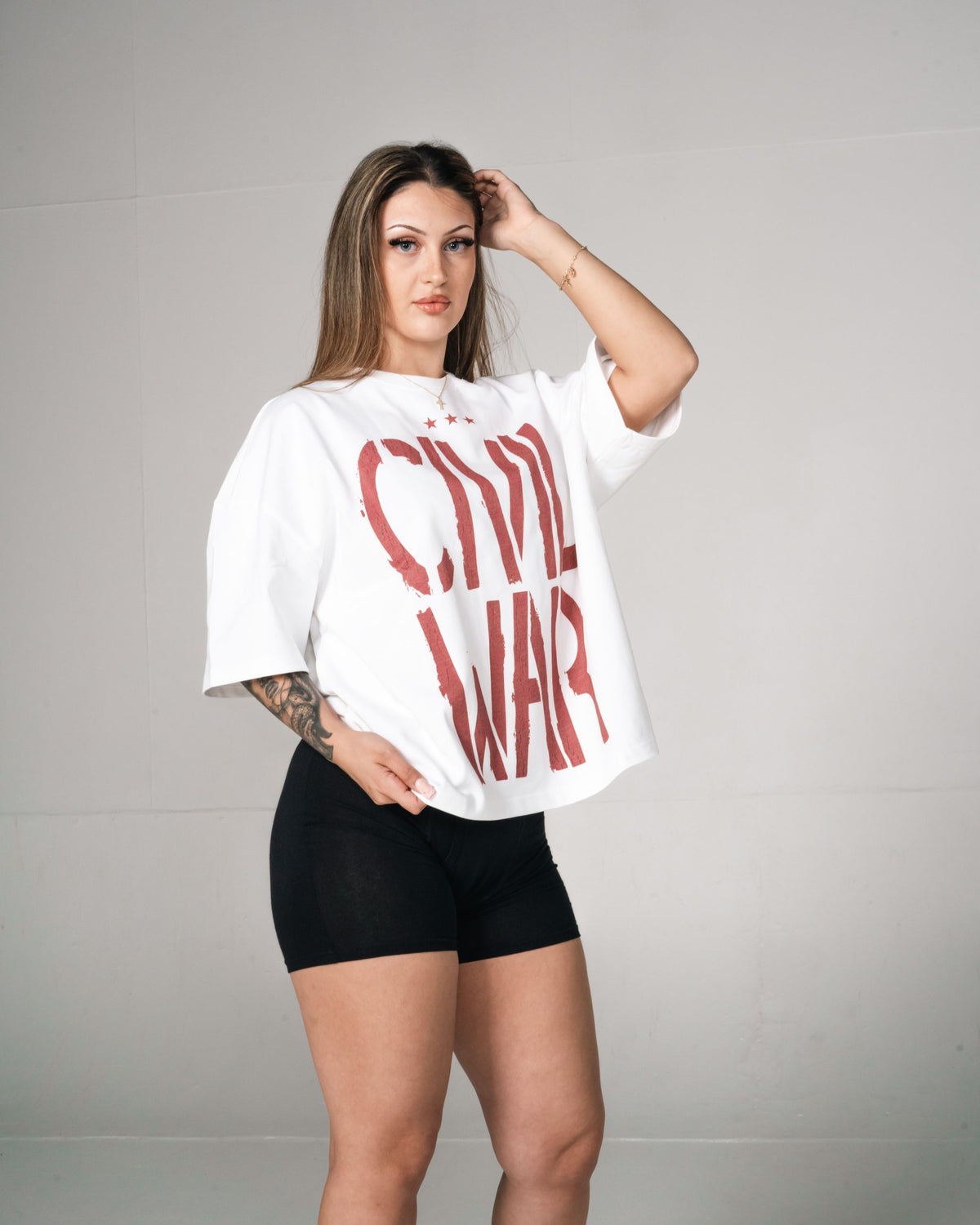 GSTVRN Unisex White Civil War T-shirt