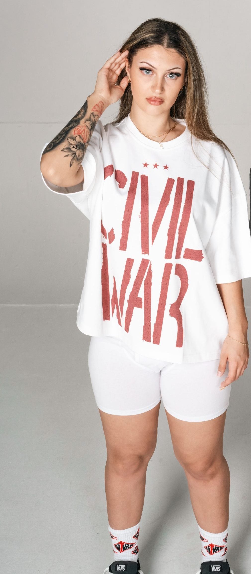 GSTVRN Unisex White Civil War T-shirt