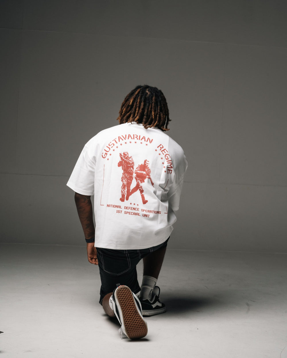 GSTVRN Unisex White Civil War T-shirt