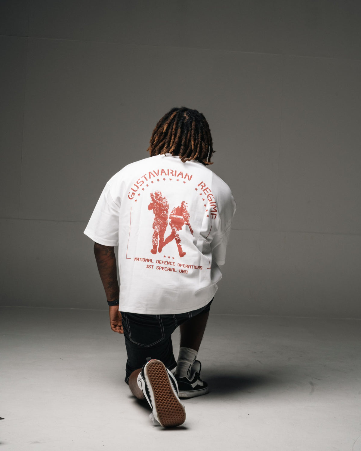 GSTVRN Unisex White Civil War T-shirt