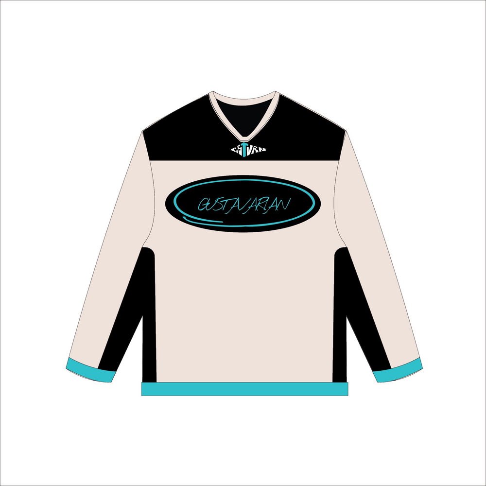 GSTVRN 74 Hockey Jersey Champagne Pink & Black